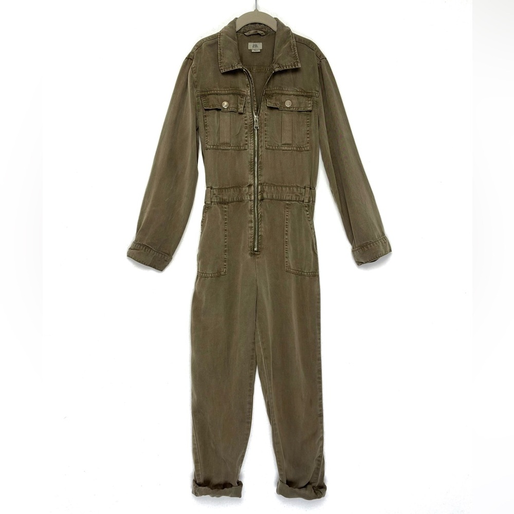 River Island utility green boiler suit Age 9yrs